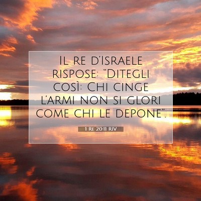 1 Re 20:11 Versetto della Bibbia Spiegato