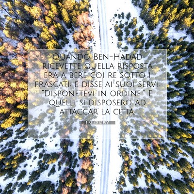 1 Re 20:12 Versetto della Bibbia Spiegato