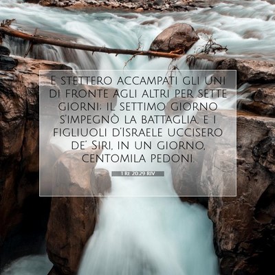 1 Re 20:29 Versetto della Bibbia Spiegato