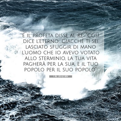 1 Re 20:42 RIV Immagine del Versetto della Bibbia