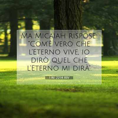 1 Re 22:14 RIV Immagine del Versetto della Bibbia