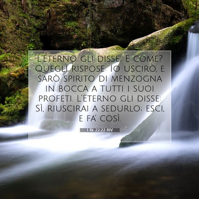 1 Re 22:22 RIV Immagine del Versetto della Bibbia