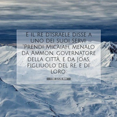 1 Re 22:26 RIV Immagine del Versetto della Bibbia