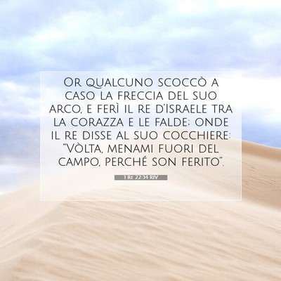 1 Re 22:34 RIV Immagine del Versetto della Bibbia