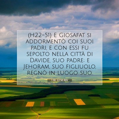 1 Re 22:50 RIV Immagine del Versetto della Bibbia