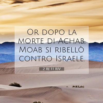 2 Re 1:1 Versetto della Bibbia Spiegato