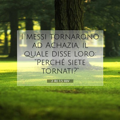 2 Re 1:5 Versetto della Bibbia Spiegato
