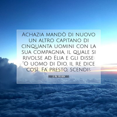 2 Re 1:11 Versetto della Bibbia Spiegato