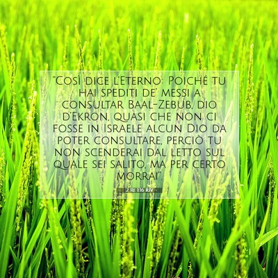 2 Re 1:16 Versetto della Bibbia Spiegato