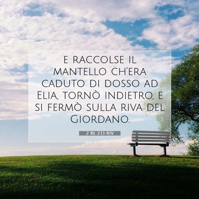 2 Re 2:13 Versetto della Bibbia Spiegato