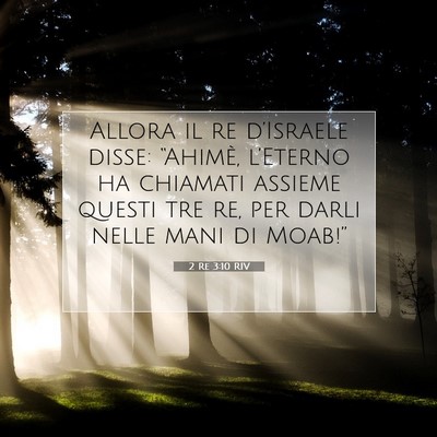 2 Re 3:10 Versetto della Bibbia Spiegato