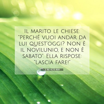 2 Re 4:23 Versetto della Bibbia Spiegato