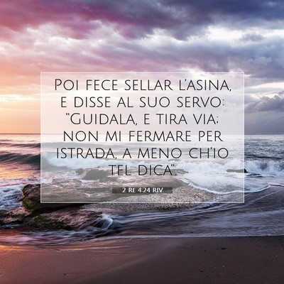 2 Re 4:24 Versetto della Bibbia Spiegato
