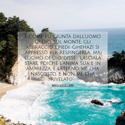 2 Re 4:27 RIV Immagine del Versetto della Bibbia