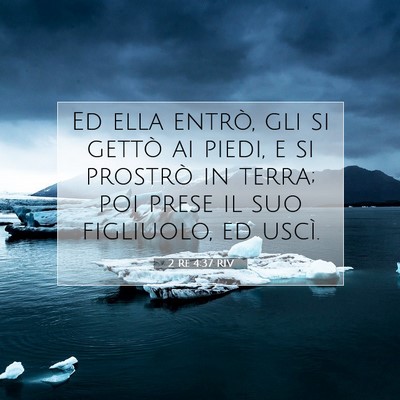 2 Re 4:37 Versetto della Bibbia Spiegato