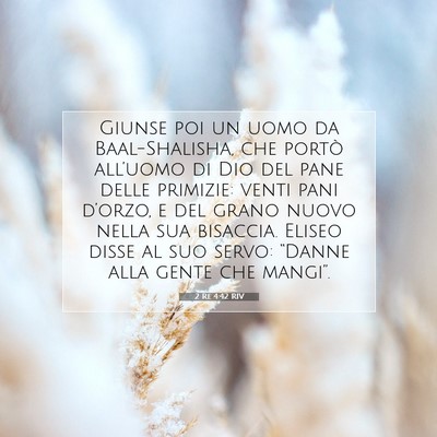 2 Re 4:42 RIV Immagine del Versetto della Bibbia
