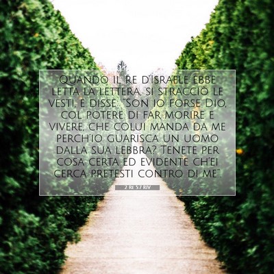 2 Re 5:7 RIV Immagine del Versetto della Bibbia