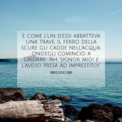 2 Re 6:5 RIV Immagine del Versetto della Bibbia