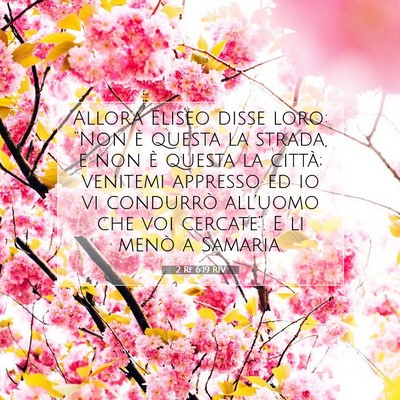 2 Re 6:19 RIV Immagine del Versetto della Bibbia
