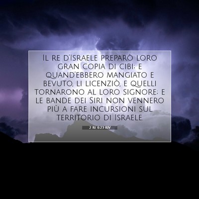 2 Re 6:23 RIV Immagine del Versetto della Bibbia