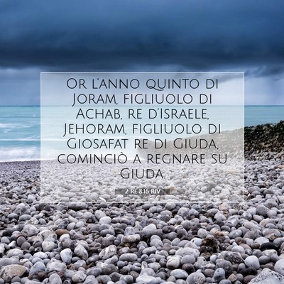 2 Re 8:16 RIV Immagine del Versetto della Bibbia