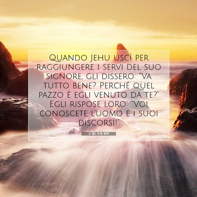 2 Re 9:11 RIV Immagine del Versetto della Bibbia