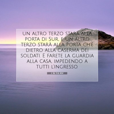 2 Re 11:6 Versetto della Bibbia Spiegato