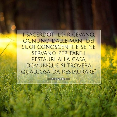 2 Re 12:5 Versetto della Bibbia Spiegato