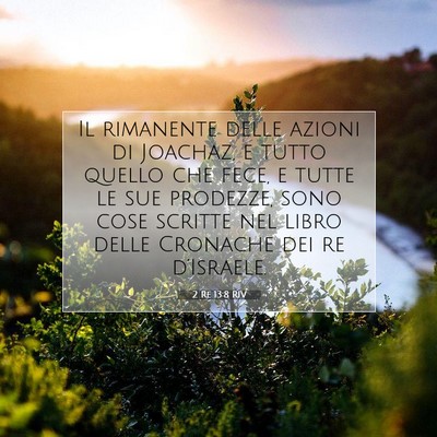 2 Re 13:8 Versetto della Bibbia Spiegato