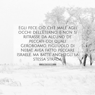 2 Re 13:11 Versetto della Bibbia Spiegato
