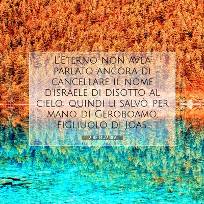 2 Re 14:27 RIV Immagine del Versetto della Bibbia