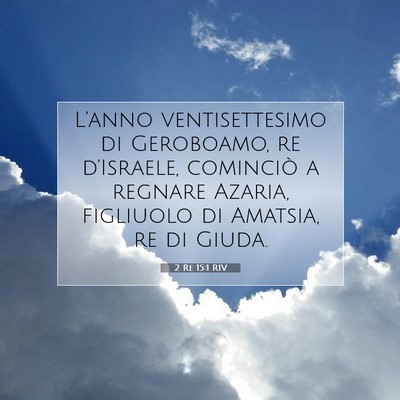 2 Re 15:1 RIV Immagine del Versetto della Bibbia