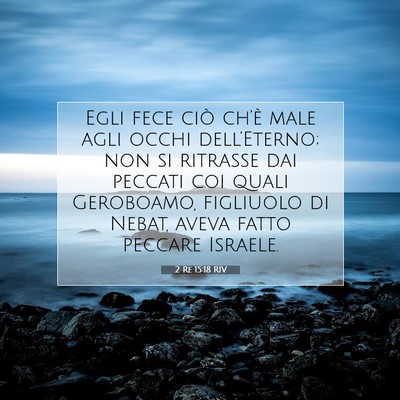 2 Re 15:18 Versetto della Bibbia Spiegato