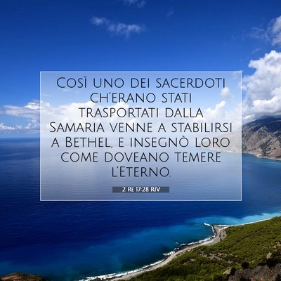 2 Re 17:28 RIV Immagine del Versetto della Bibbia