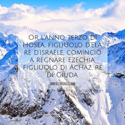 2 Re 18:1 RIV Immagine del Versetto della Bibbia