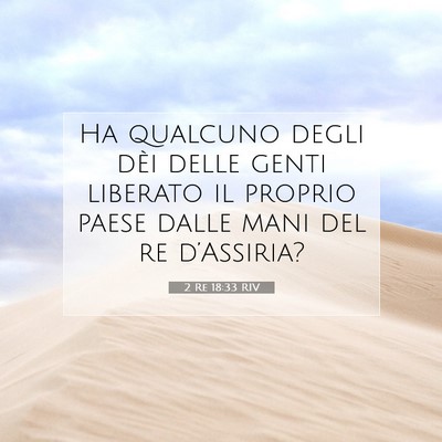 2 Re 18:33 Versetto della Bibbia Spiegato