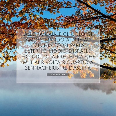 2 Re 19:20 RIV Immagine del Versetto della Bibbia