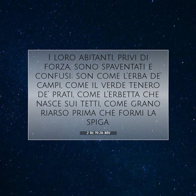 2 Re 19:26 RIV Immagine del Versetto della Bibbia