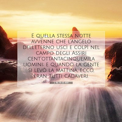 2 Re 19:35 RIV Immagine del Versetto della Bibbia
