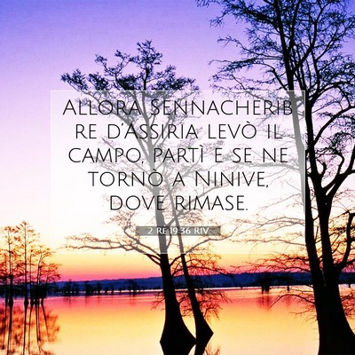 2 Re 19:36 RIV Immagine del Versetto della Bibbia