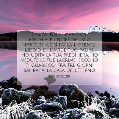 2 Re 20:5 RIV Immagine del Versetto della Bibbia