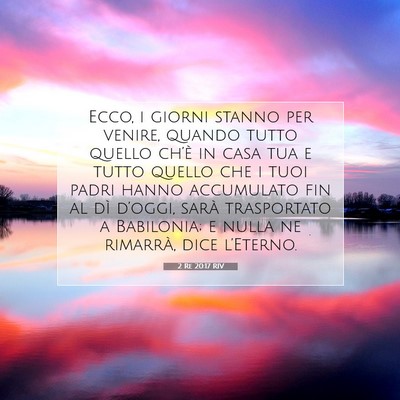 2 Re 20:17 RIV Immagine del Versetto della Bibbia