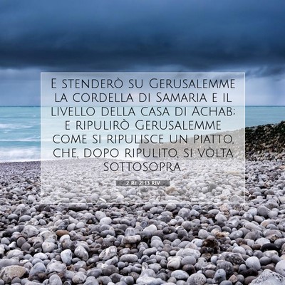 2 Re 21:13 RIV Immagine del Versetto della Bibbia