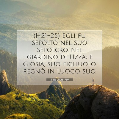2 Re 21:26 Versetto della Bibbia Spiegato