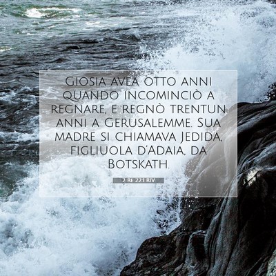 2 Re 22:1 RIV Immagine del Versetto della Bibbia