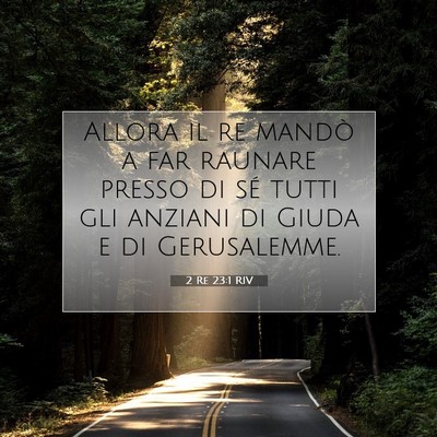 2 Re 23:1 RIV Immagine del Versetto della Bibbia