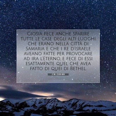 2 Re 23:19 Versetto della Bibbia Spiegato