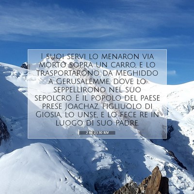2 Re 23:30 RIV Immagine del Versetto della Bibbia