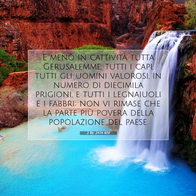 2 Re 24:14 RIV Immagine del Versetto della Bibbia