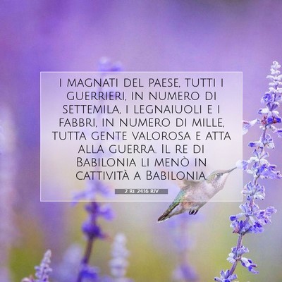 2 Re 24:16 Versetto della Bibbia Spiegato